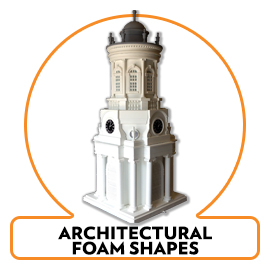 ARCHITECTURAL FOAM SHAPES AND DESIGN PROPS