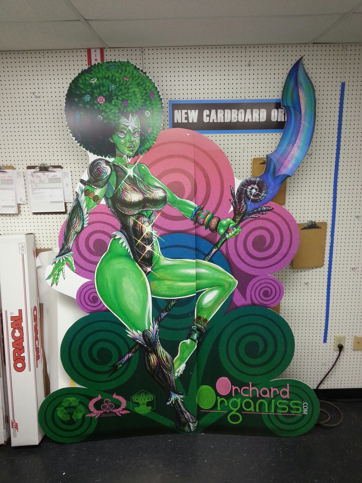 Custom Cardboard Cutout Standup Display Character for Tradeshow Corporate Event