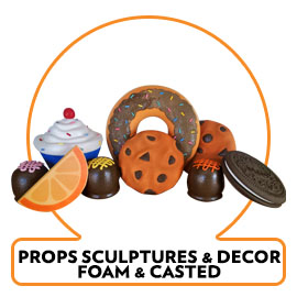 FOAM PROPS DISPLAYS FOOD SNACKS