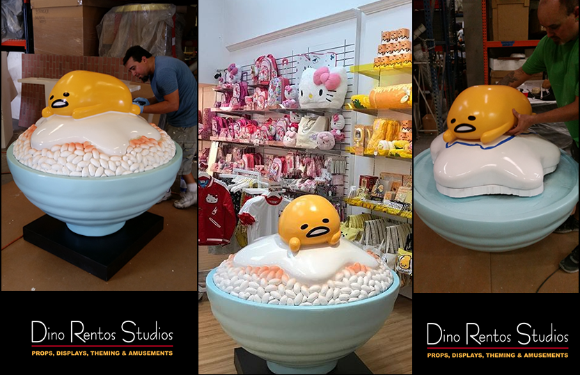 Custom Retail Point of Sale Purchase Foam Display Gudetama Hello Kitty