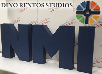 Custom Foam Sculptured Logo Letter  Displays for Events and Tradeshows