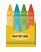 Crayon Box Cardboard Cutout Standup Prop