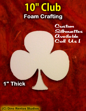 10 Inch Club Foam Shape Silhouette