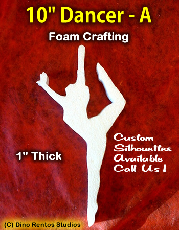 10 Inch Dancer A Foam Shape Silhouette