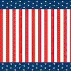 Cardboard Roll - Stars and Stripes - 48" x 25'