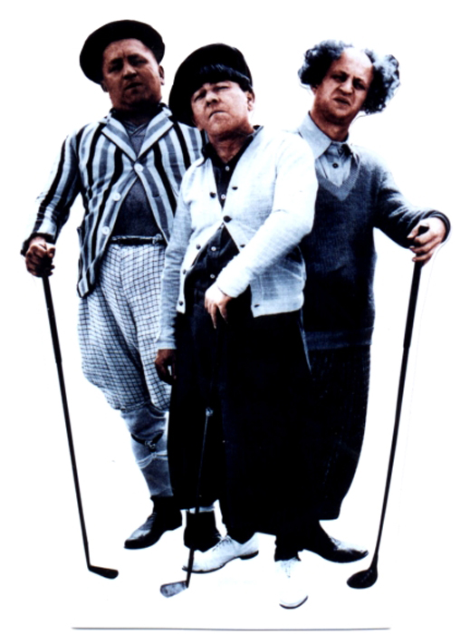 Three Stooges Golf - The Three Stooges Cardboard Cutout Standup Prop