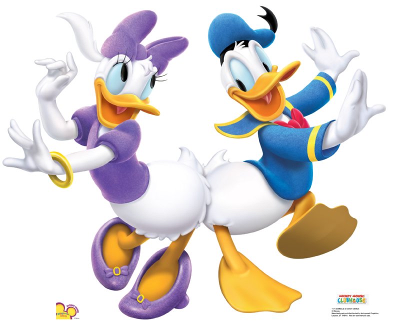 Donald Duck and Daisy Duck - Mickey Mouse Clubhouse Cardboard Cutout Standup Prop