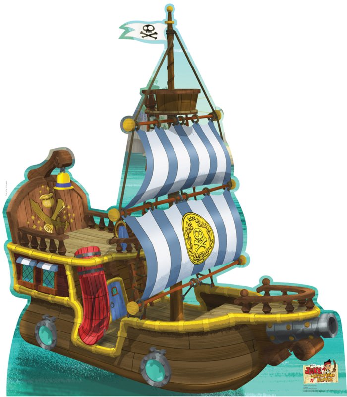 Bucky Pirate Ship Jake And The Neverland Pirates Cardboard Cutout