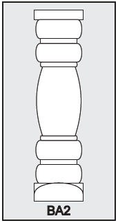 BA2 - Architectural Foam Shape - Baluster