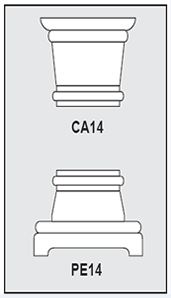 Foam-CA1-PE1 - Architectural Foam Shape - Capital & Pedestal