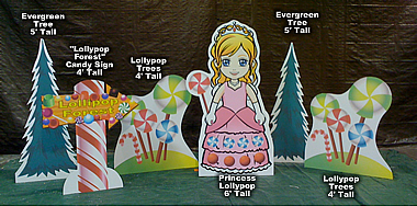 Candylane Kit #2 Cardboard Cutout Standup Props