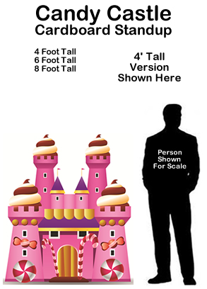 Candy Castle Cardboard Cutout Standup Prop