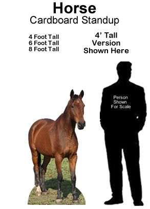 Horse 1 Cardboard Cutout Standup Prop 