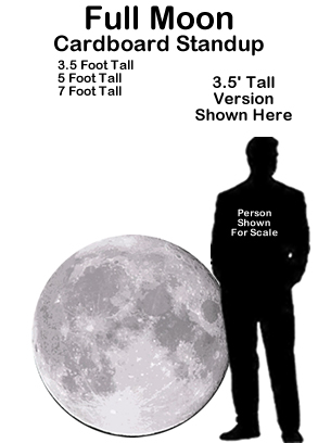 Full Moon Cardboard Cutout Prop