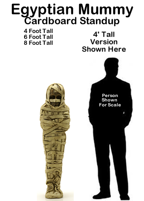 Egyptian Mummy Cardboard Cutout Standup Prop