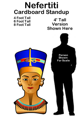 Egyptian Nefertiti Cardboard Cutout Standup Prop