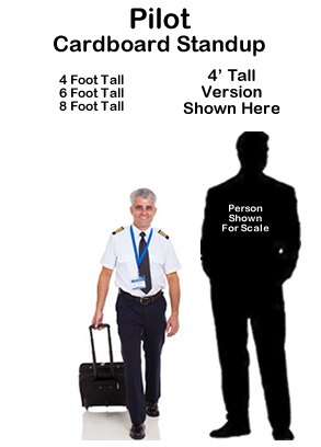 Pilot Cardboard Cutout Standup Prop