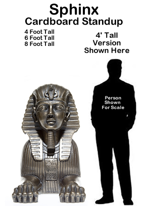 Egyptian Sphinx Cardboard Cutout Standup Prop