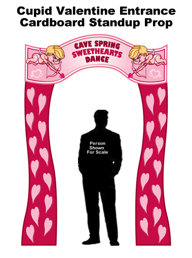  Cupid Valentine Entrance Cardboard Standup Prop