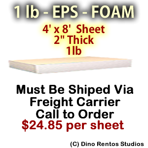 EPS Foam Sheet - 1 lb Density - 48x96x2 EPS Foam Sheet - 1 lb Density - 48x96x2