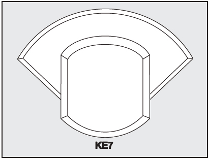 KE7 - Architectural Foam Shape - Keystone