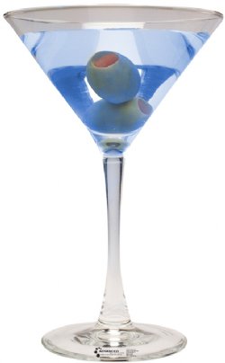 Martini Glass - Color Cardboard Standee