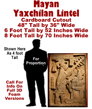 Mayan - Yaxchilan Lintel Cardboard Cutout Standup Prop