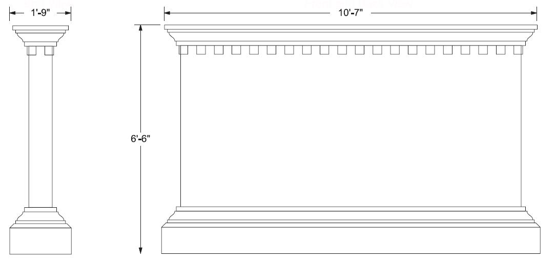 Model 14 Monument Sign