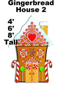  Gingerbread House 2 Cardboard Cutout Standup Prop