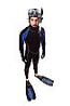 Diver Cardboard Cutout Standup Prop