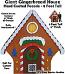 8 Foot Foam Hardcoated Gingerbread House Display/Prop