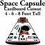 Space Capsule Cardboard Cutout Standup Prop