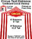 Circus Tent Entrance Cardboard Cutout Standup Prop