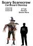 Scary Scarecrow Cardboard Cutout Standup Prop