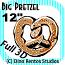 Big Giant Foam Pretzel Prop 12 Inches