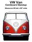 VW Van Cardboard Cutout Standup Prop