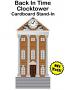 Back In Time Clocktower Cardboard Cutout Standup Prop (8 FT)