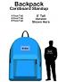 School Backpack Cardboard Cutout Standup Prop