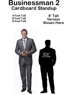 Businessman 2 Cardboard Cutout Standup Prop