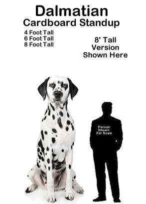 Dalmatian Cardboard Cutout Standup Prop