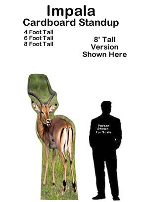 Impala Cardboard Cutout Standup Prop