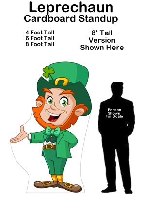 Leprechaun Cardboard Cutout Standup Prop 