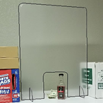 Retail Counter Shield & Sneeze Guard 24" wide x 32" Tall - Corona COVID19 Virus