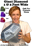 Giant Diamond & Gem 3D Foam Prop