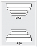 CA8-PE8 - Architectural Foam Shape - Capital & Pedestal