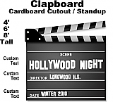 Hollywood Clapboard Cardboard Cutout Standup Prop