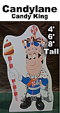 Candy King Cardboard Cutout Standup Prop