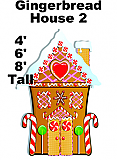  Gingerbread House 2 Cardboard Cutout Standup Prop