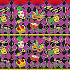 Cardboard Roll - Mardi Gras - 48" x 25'