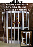 Jail Bars Cardboard Cutout Standup Prop